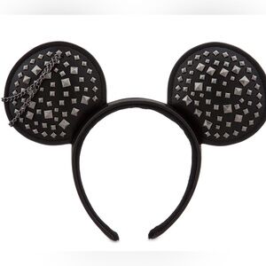 Mickey Mouse Studded Black Mouse Ears Headband